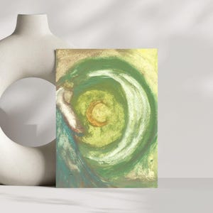 Mondgöttin Postkarte |  Mond Kunst Karte | Mond und Göttin Kunstdruck | Postkarte mit Mondgöttin | Mond Kunst | Manifestieren mit Mond Karte