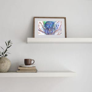 Fairy painting| Fairy with brown wings| fantasy fairy art | nature fairy | Christmas fairy art gift | Fairy painting for her, Magical fairy