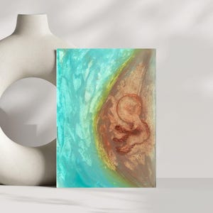 Cadeau pour une nouvelle maman | postale A6 pour faire-part de grossesse | Naissance, silhouette de bébé | Cadeau baby shower | Pastel à l'huile | Cadeau de grossesse