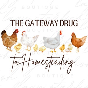 Chicken png, homesteading png, gateway to homesteading png, digital download, Sublimation