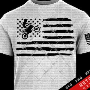 Dirt Bike Flag SVG PNG Sublimation Print Dirt Lover USA america Tshirt offroad Motocross Dirt Bike Design eps Sublimation Download