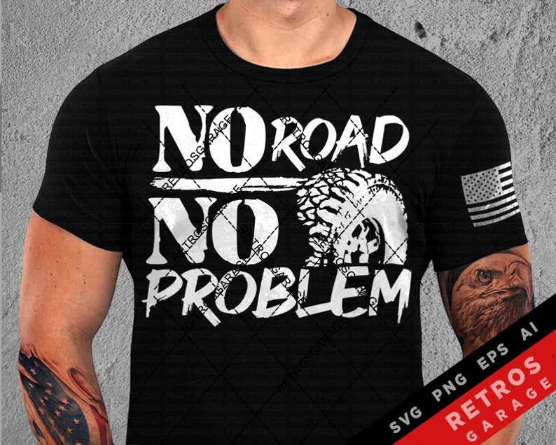 No Road No Problem SVG PNG Offroad Lover USA Off road Vehicle america Tshirt offroad 4x4 Print Design eps Sublimation Download image 1