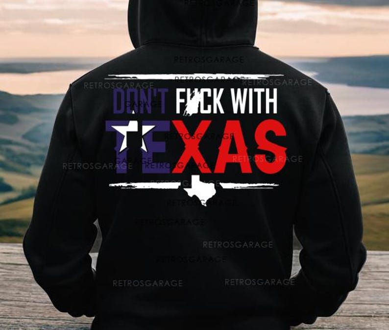 Don't F*ck With Texas SVG: Patriotic Sublimation Print (Digital Download) image 2