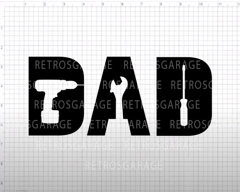 Dad Tools SVG: Patriotic Wrench Drill Design (digital Download) - Etsy