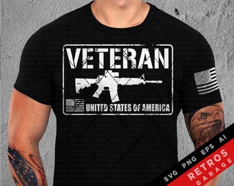 Veteran SVG PNG Military 2nd Amendment Patriotic Soldier Usa EPS Print Design vector Download