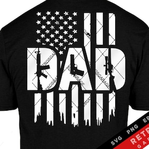 Second Amendment Dad Flag SVG: Patriotic USA Design (Digital Download)