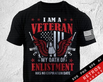I Am a Veteran SVG PNG Second Amendment Sublimation Patriotic Print Design America EPS Gun Rights Sublimation Heat Press