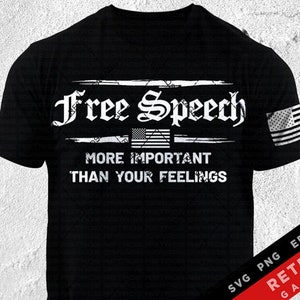 Free Speech SVG PNG Usa First Amendment Defend Second Amendment Patriotic Print Design America EPS Usa Freedom Patriot Dad Heat Press