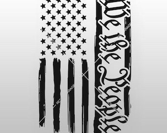 We The People American Flag SVG: Patriotic 2nd Amendment Design Flag Shirt PNG Veteran Patriot Design (Digital Download)