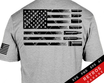 USA Flag Patriotic SVG 2nd Amendment Design Patriotic Gifts for him, Gift for Dad, Gifts for men