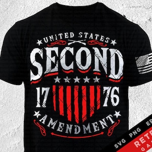 Defend 2nd Amendment 1776 SVG PNG Sublimation Patriotic Print Design America EPS Usa Freedom Second Amendment Dad Gift