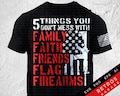 5 Things You Don't Mess With SVG, Patriotic Design (Digital Download)