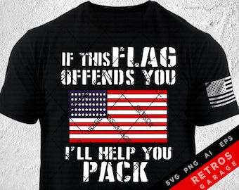 Offensive Flag Patriotic Design: Second Amendment PNG, EPS (Digital Download)