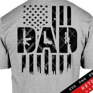 Vlag tweede amendement papa SVG PNG sublimatie patriottische print ontwerp Amerika EPS VS vrijheid rechten papa Gfit warmte pers
