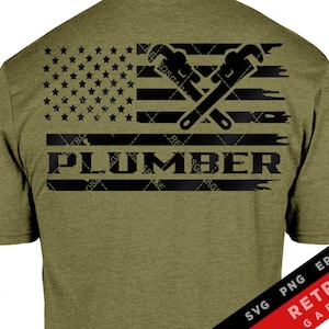 Klempner USA Flagge SVG PNG Pfeifendesigner Schneidedatei Download