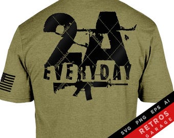 2A Everyday Design: Second Amendment Patriotic SVG PNG EPS (Digital Download)