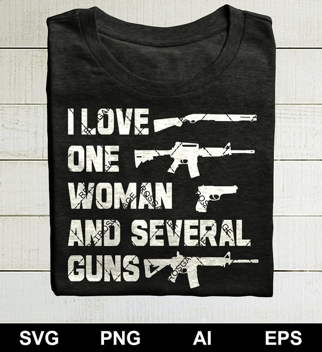 I Love One Woman and Several Guns SVG Second Amendment PNG - Etsy
