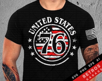 1776 United States Flag Design: Patriotic Sublimation Print (Digital Download)