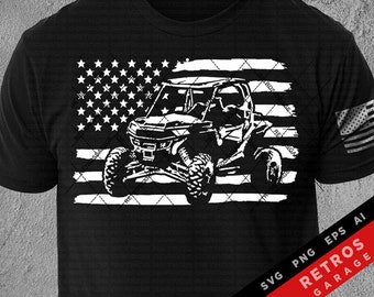 UTV American Flag SVG: Offroad Vehicle Design (Digital Download)