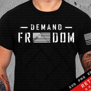 Nachfrage Freiheit USA Flagge SVG PNG Zweiter Änderungsartikel Sublimation Patriotischer Druckdesign Amerika Freiheit Papa Geschenk 2