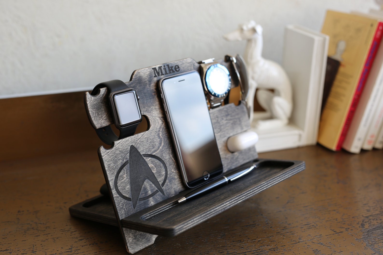 Night Stand nightstand valet nightstand organizer bedside Etsy