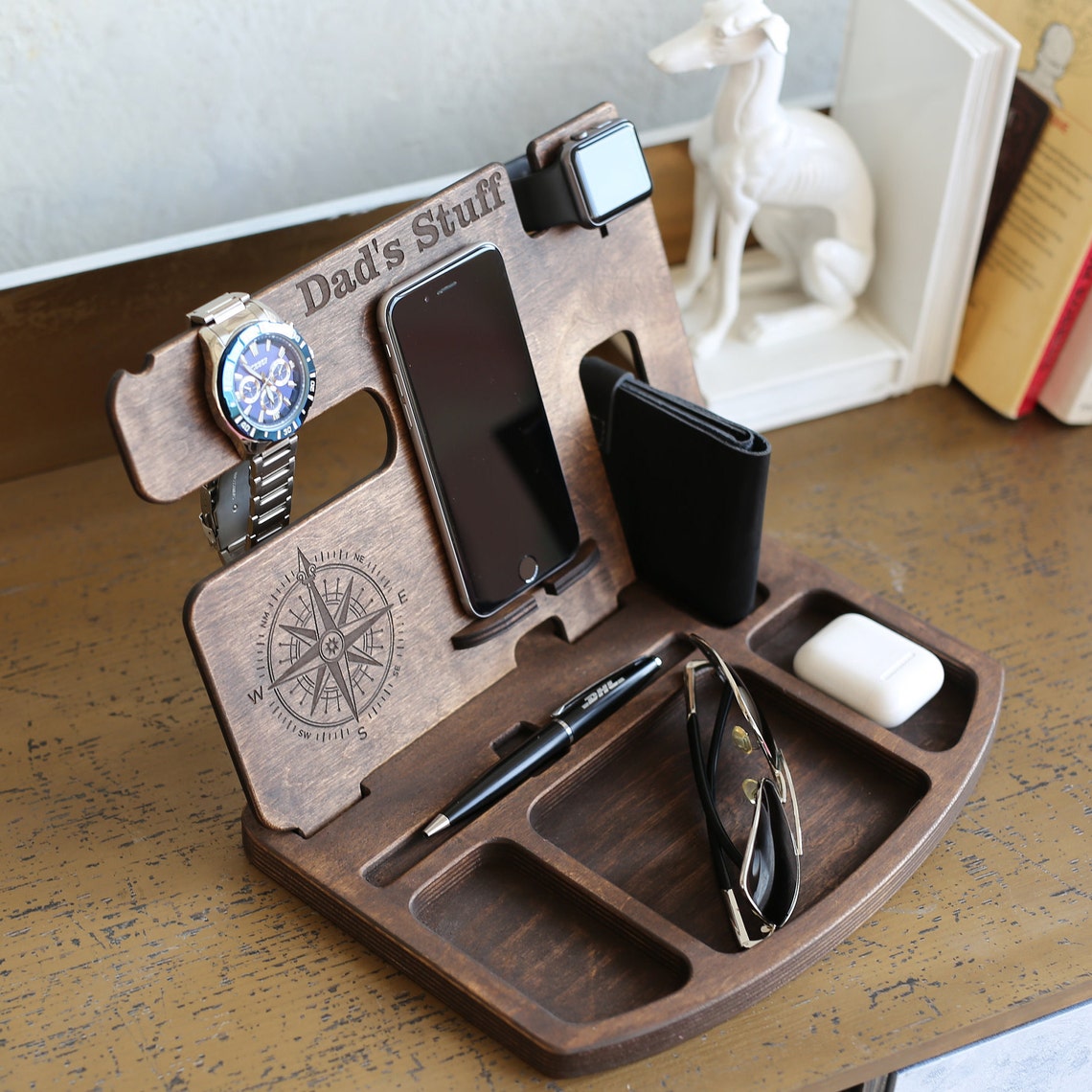 Organizador de EDC bandejas de madera mantener ordenado | Etsy