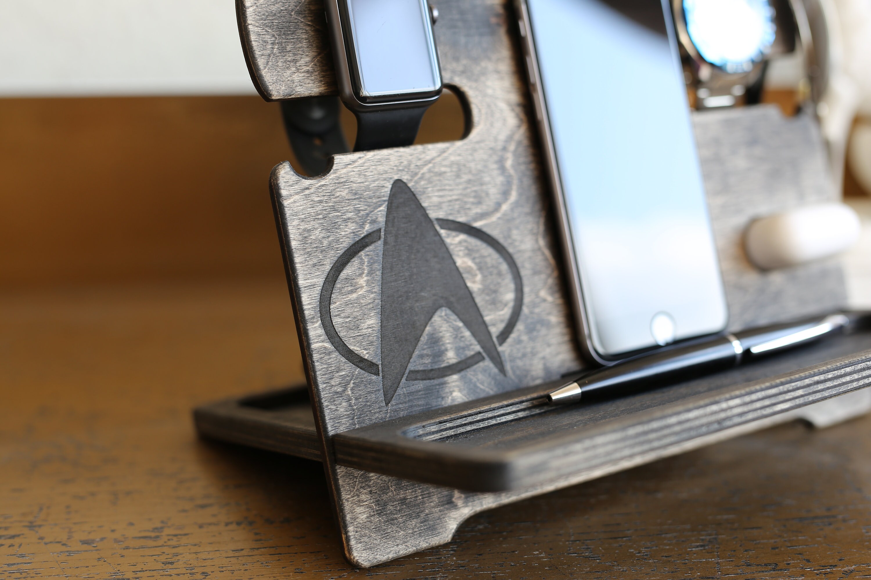 Night Stand nightstand valet nightstand organizer bedside Etsy