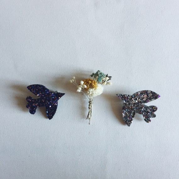 Paloma the bird - handmade brooch