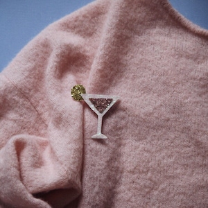 Cosmo the cocktail - handmade brooch