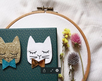 Broche de gato nocturno