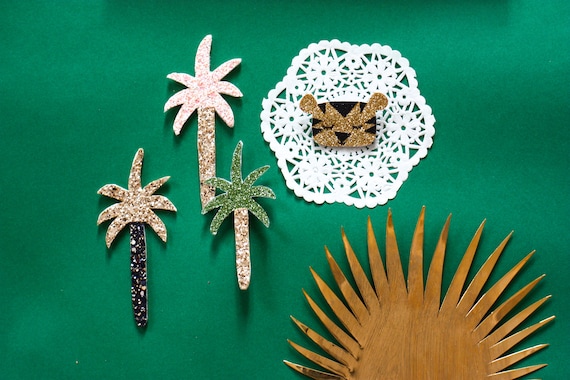 Paolo - Palm tree - Palmtree - brooch - Handmade - soft Cactus