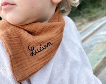 Bandito small bandanas child Customizable hand embroidered in La Rochelle by Tendre Cactus