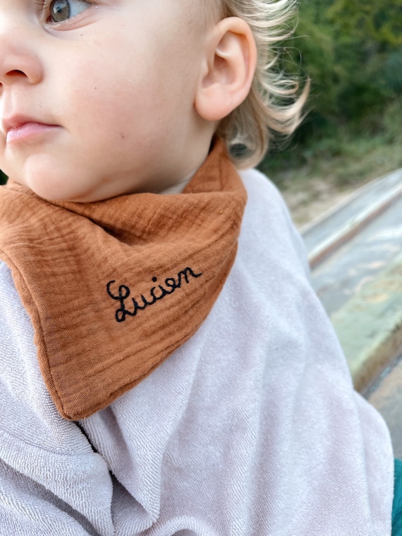 Bandito small bandanas child Customizable hand embroidered in La Rochelle by Tendre Cactus