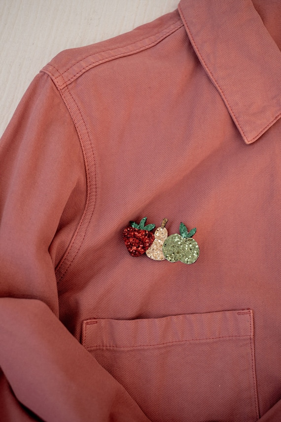 Handmade handmade frutti frutti brooch with love by Tender Cactus