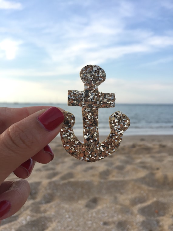 Erick the sea anchor - handmade brooch