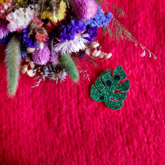 Monstera - Handmade - Cactus - the Rochelle tender brooch