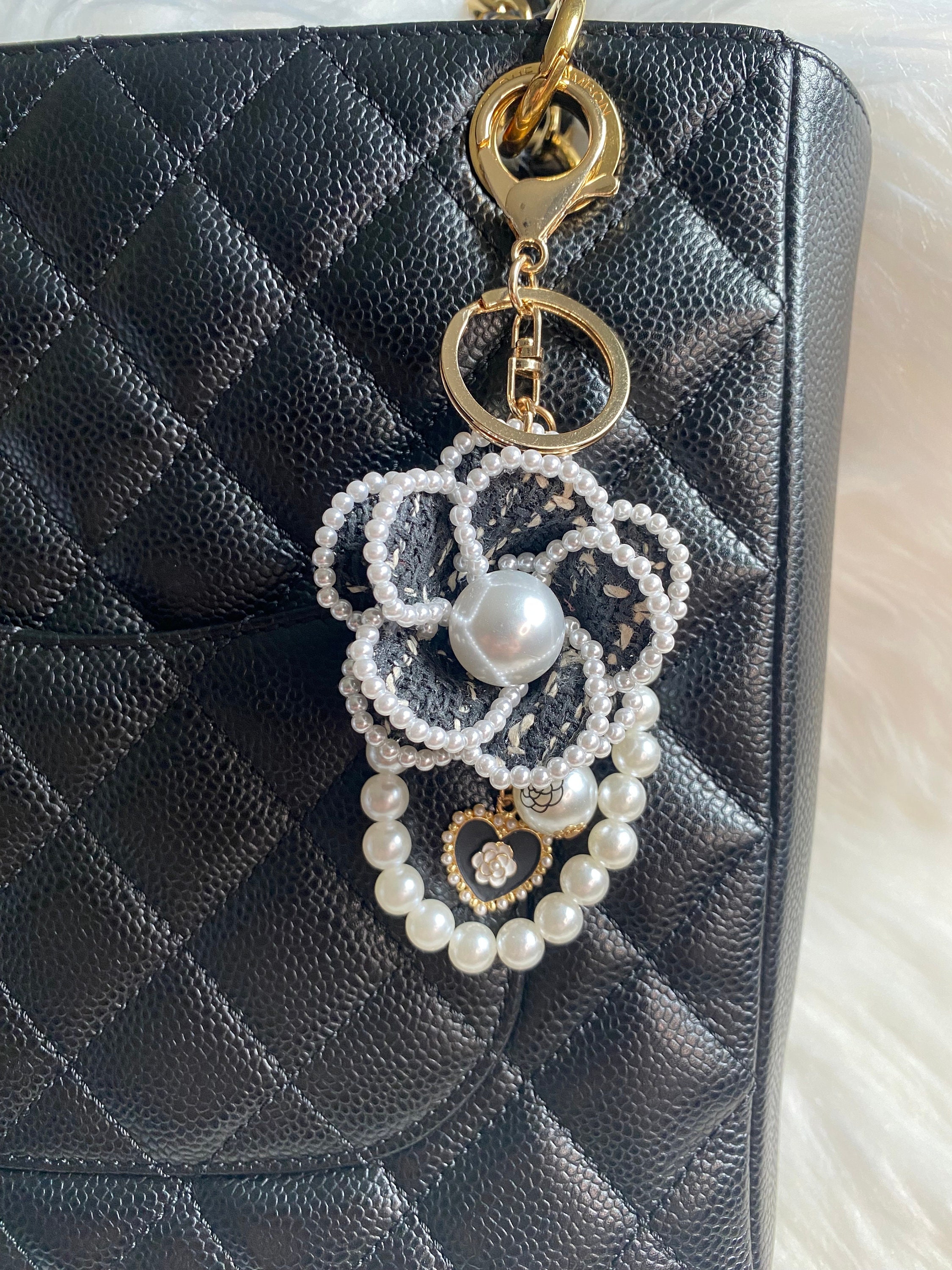 ★Fallett★ Flower keyring padded bag light gray MUSINSA | FALLETT Flower Keyring Padded Bag Black