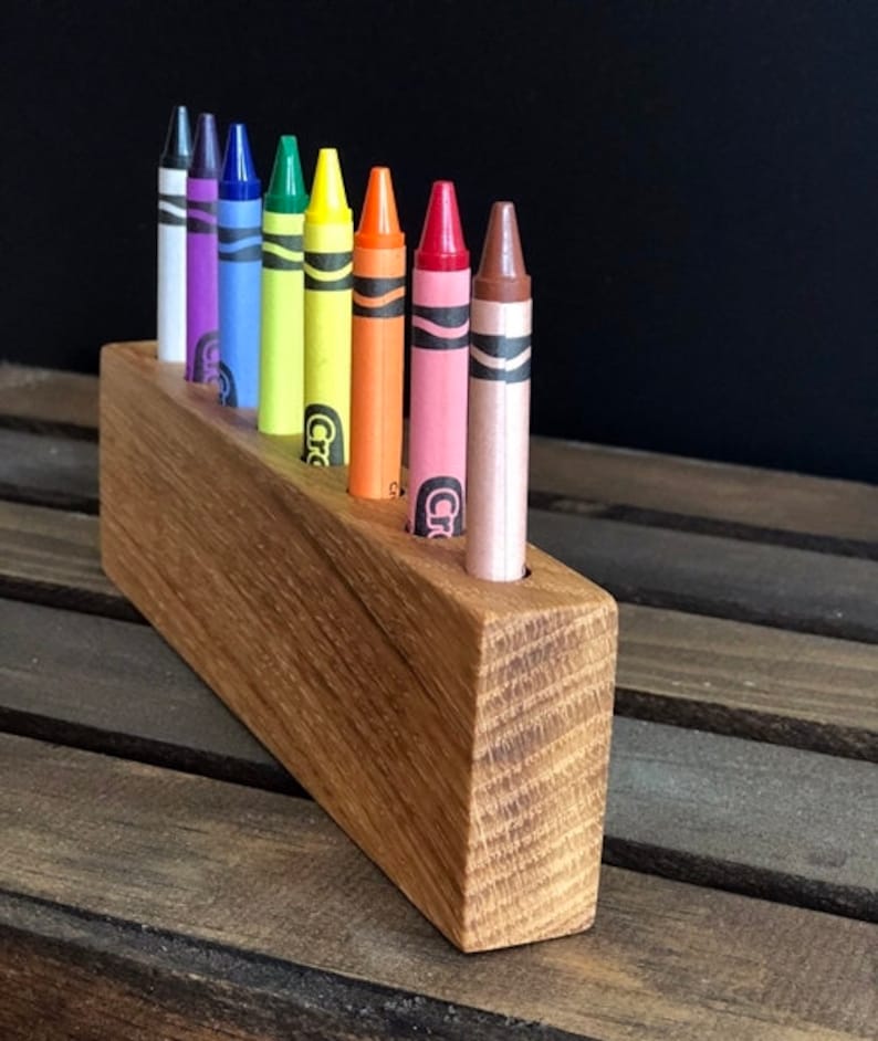 wall mounted crayon holder