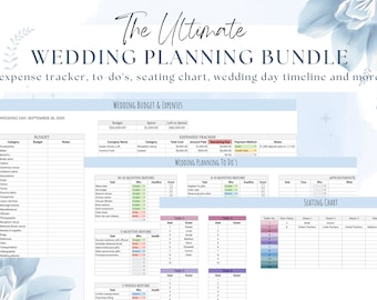 Spreadsheet bruiloftsbudget | Bewerkbare bruiloftplanner | Google Spreadsheets en Excel Wedding Budget Tracker | Bruidsplanningssjabloon | Direct