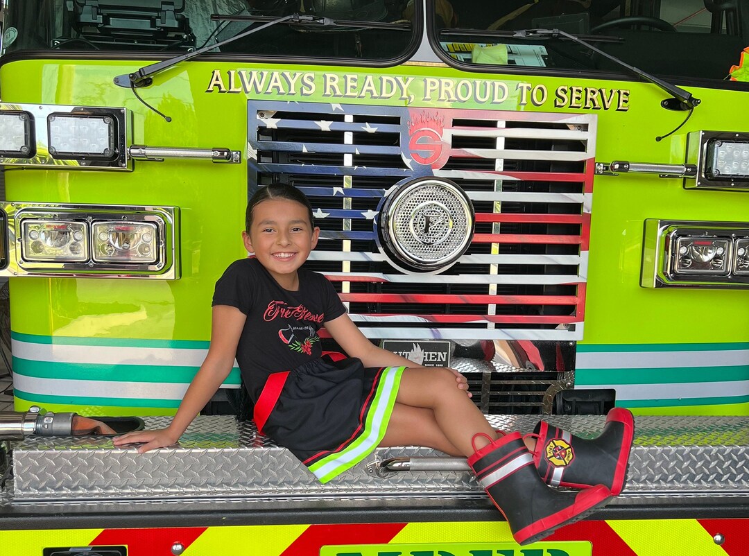 Firefighter Suspender Skirt for Girls, Bunker Gear, Fire Family