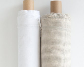 Linen fabric by the yard or meter. Softened waffle linen fabric for your household. Natural,soft,home textiles fabric.