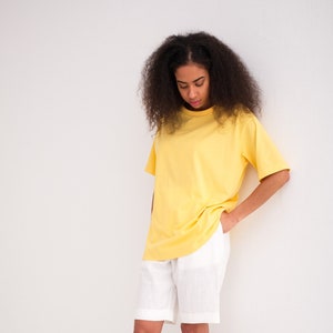 Bio Baumwolle T-Shirt Frauen.  T- Shirt Frauen. Bio Baumwolle Top. Übergroßes Frauen T-Shirt.