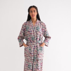 Linen Pajama set, Linen Sleepwear, Linen Loungewear, Linen Dressing Gown