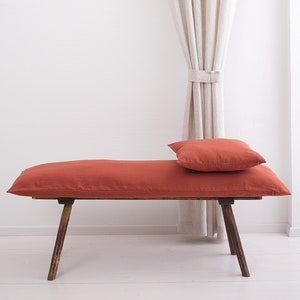 Softened long body pillow, pure linen zipper pillow case, custom body pillowcase, lumbar pillow with zipper