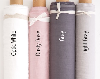 Light Weight Linen Fabric 130 g/m2, Linen Fabric by meter, Fabric, Light Weight Linen, Linen Fabric, Stone Washed Linen