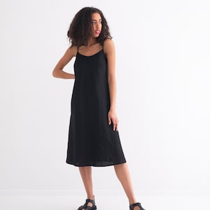 Casual tank dress, Elegant summer Linen Slip Dress, Linen Strap Dress, Light Summer Dress, Linen Sundress