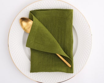 Linen napkins. Linen napkins with perfect mitered corners. Soft linen napkins for your kitchen and table linens.