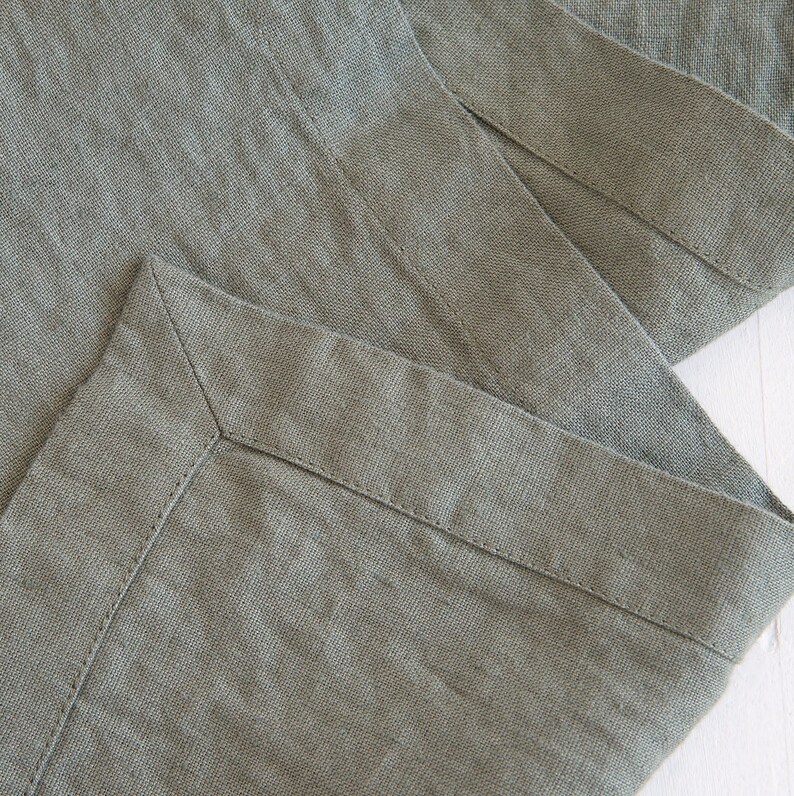 Linen Table Runner Custom Color Linen Table Runner Handmade Etsy