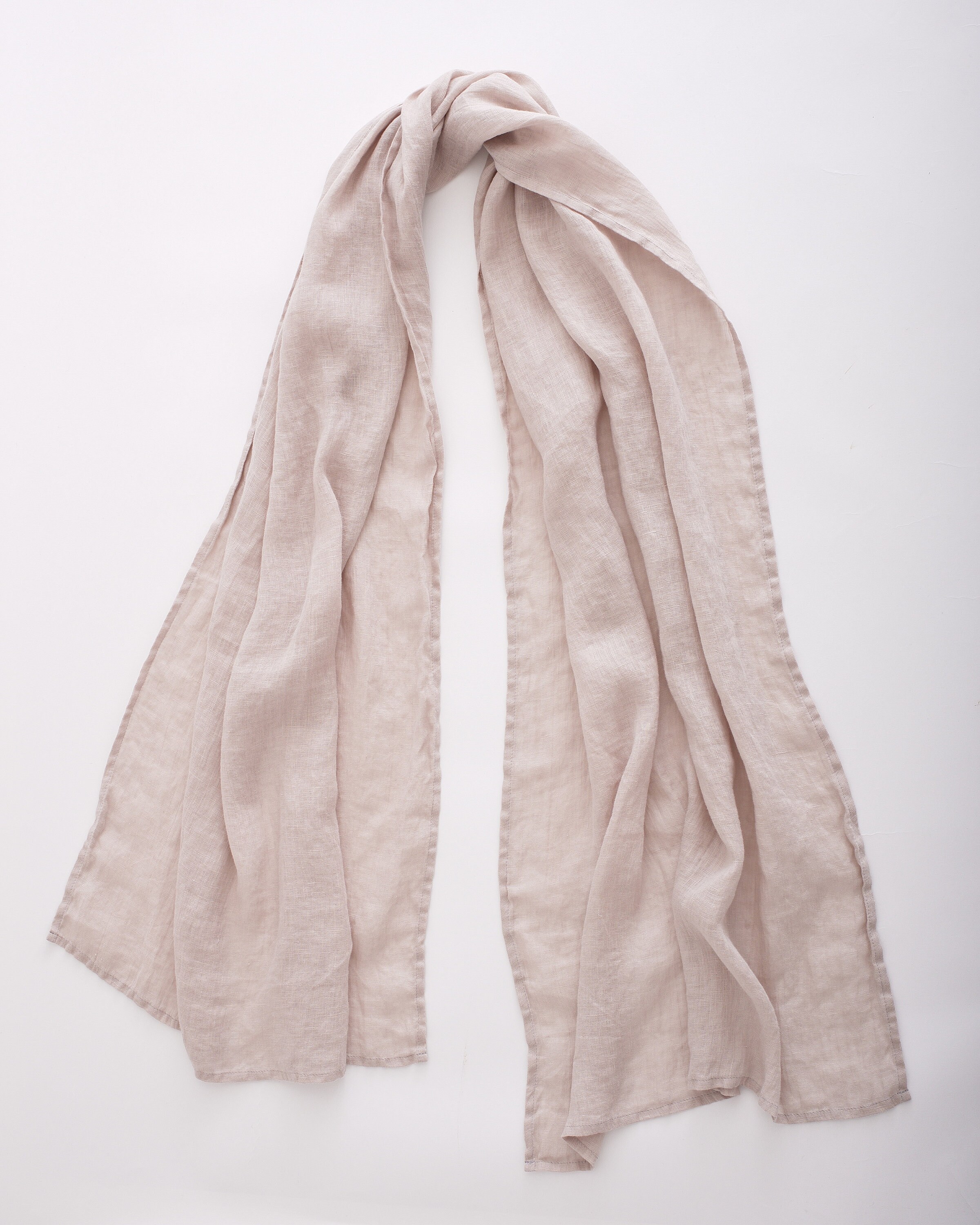 Crinkle Leinen Schal Mit Knitterlook - Unisex Wickeltuch Für Damen & Herren In 60x185cm