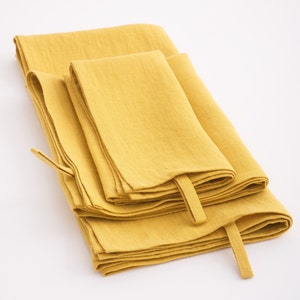 Soft face towels, high absorbent guest towels, drying set of towels, stone washed soft washcloth 30. Golden Yallow